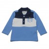 Ducky Beau polo long- sleeved boy blue white